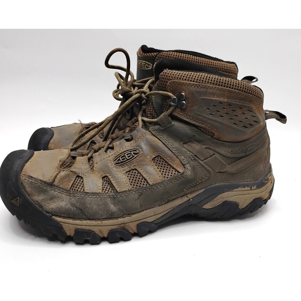 Keen Boots Targhee Vent Mid Brown Hiking High Top  Mens Size 11